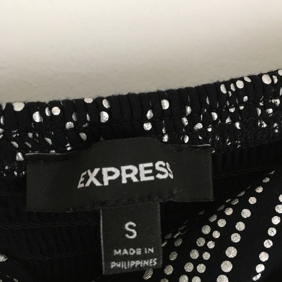 EXPRESS black and silver dress - Picture 5 of 7